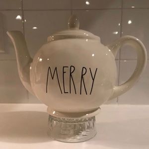 Rae Dunn MERRY Tea Pot Christmas